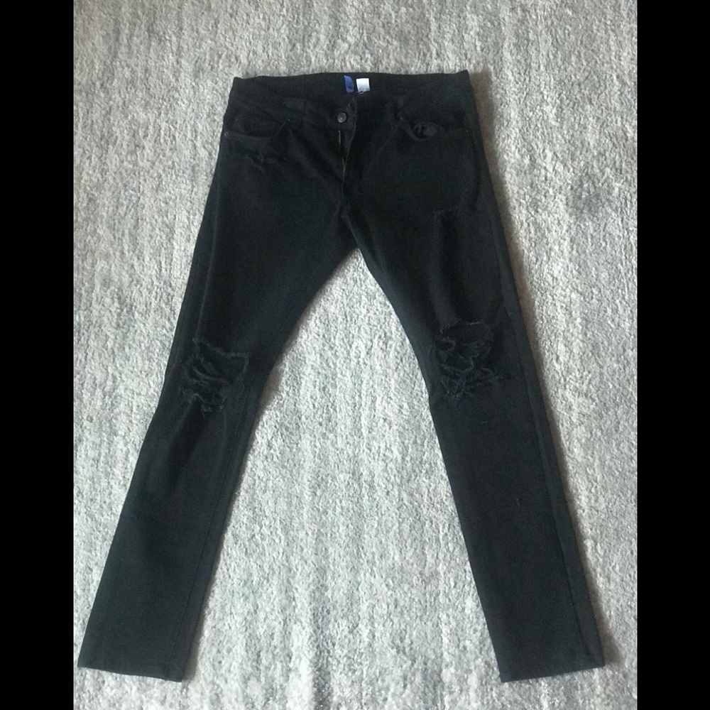 H&M Ripped Skinny Jeans Size 34